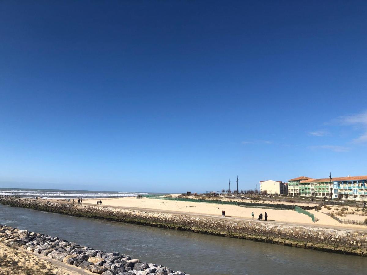 Appartement La Corniche Vue Ocean Mimizan Eksteriør billede